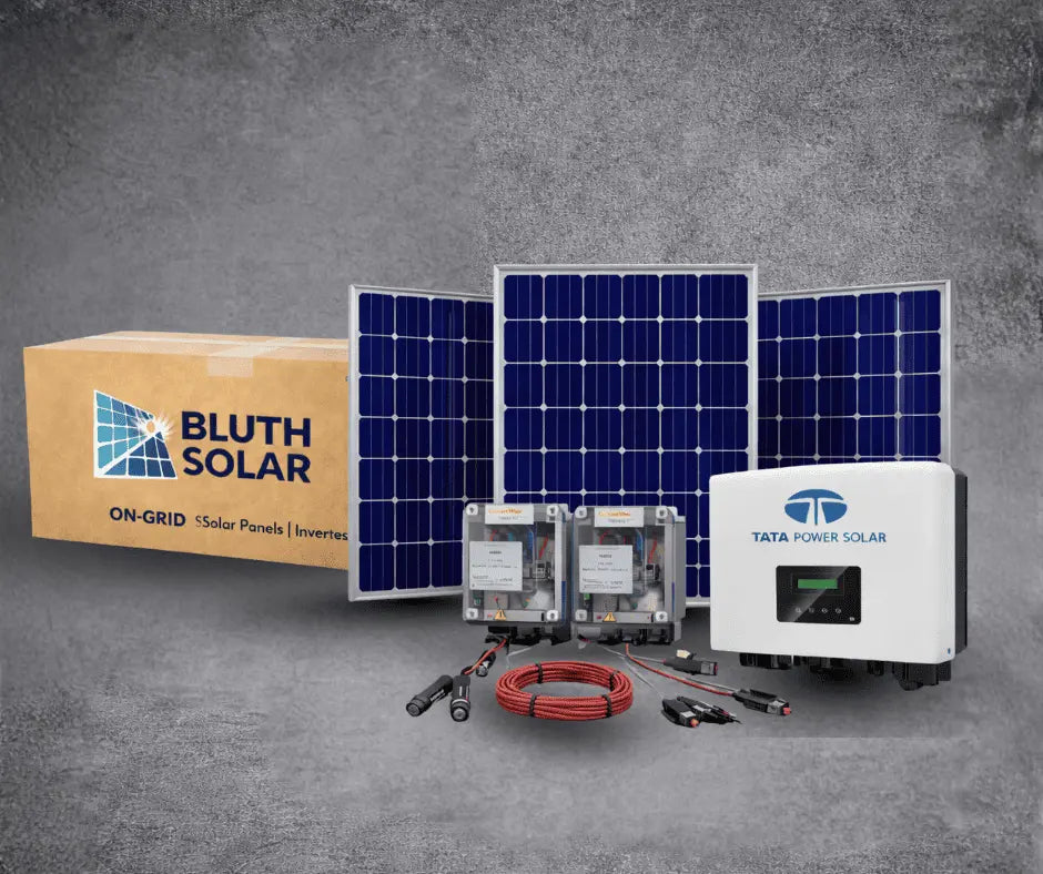 ON-GRID SINGLE PHASE 530WATT DCR MODULE tata solar panel Bluth Solar